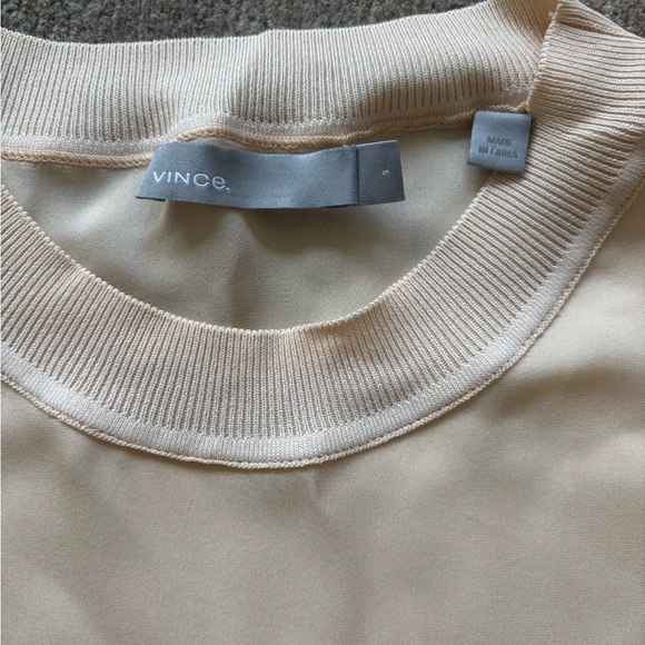 Vince Tops - Vince Blush Sleeveless Silk Top - Sz S